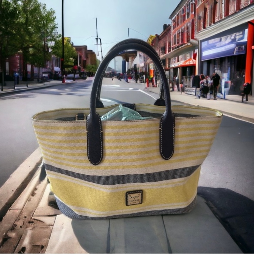 DOONEY & BOURKE Westerly yellow & navy TOTE